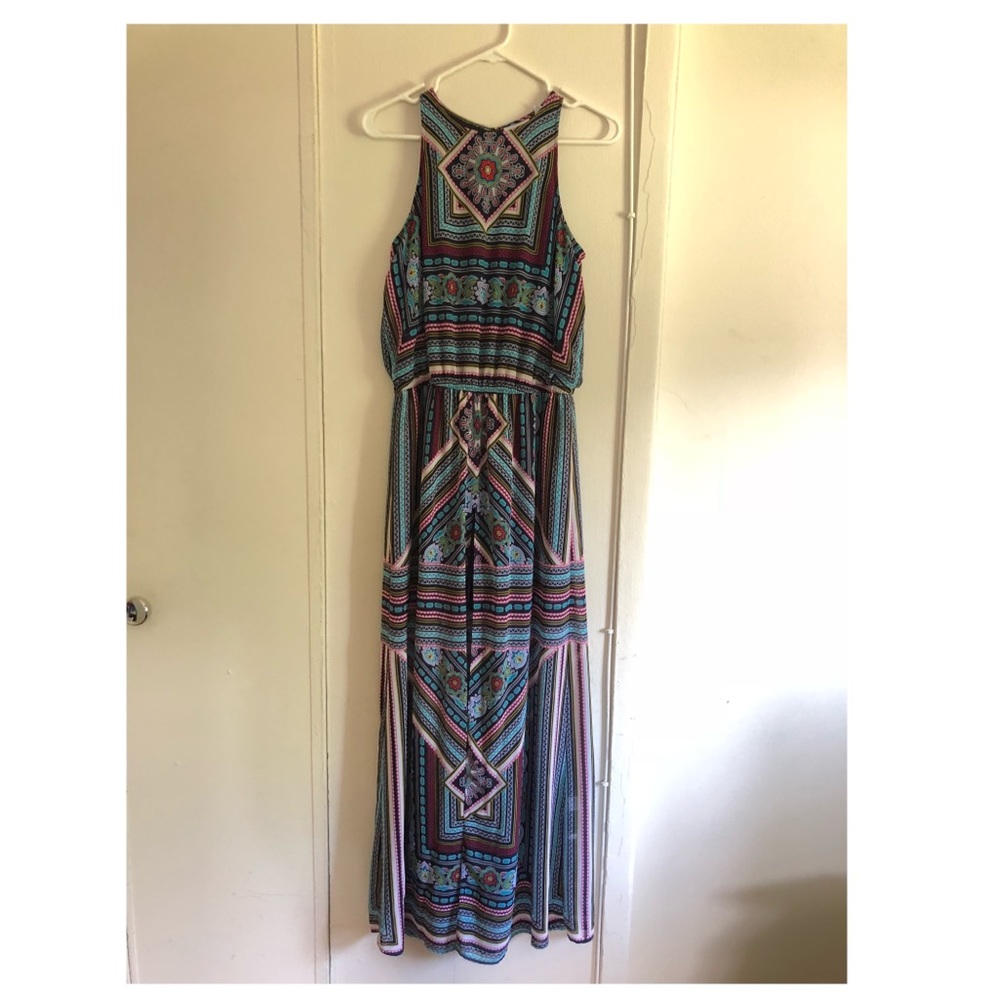 Summer Patterned Flowy Maxi Dress